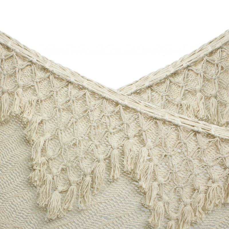 Hamaca Boho con Macramé "Marrakesh" Natural