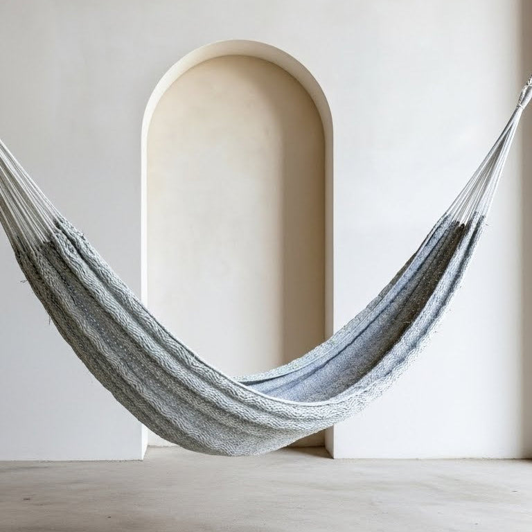 Hamaca Tradicional Algodón Plateado