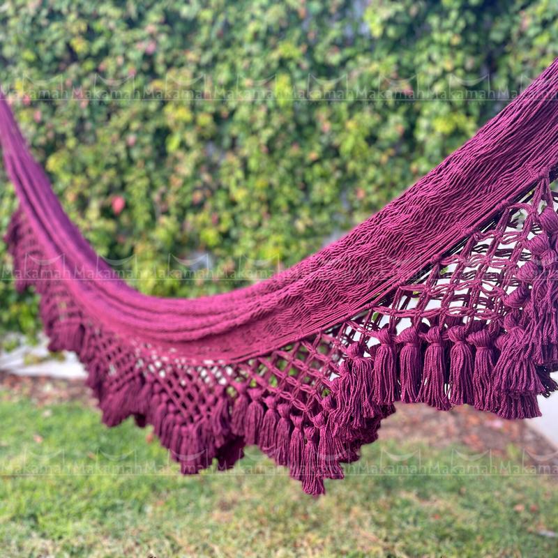 Hamaca Boho con Macramé "Marrakesh" PERSONALIZADA